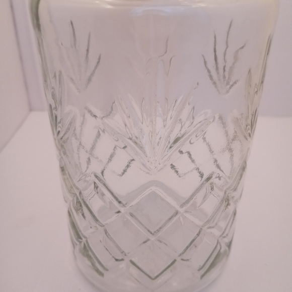 Vintage 1983 Mr. Peanut Clear Glass Canister Planters Jar With Lid - Picture 2 of 7